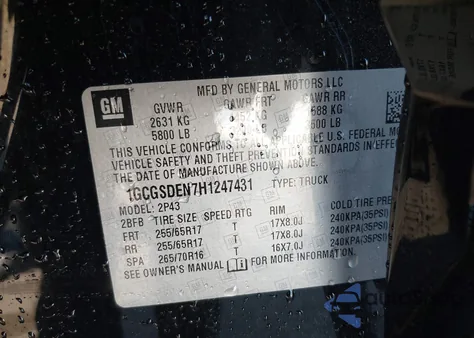 2017 Chevrolet Colorado Z71 from USA, damaged, VIN 1GCGSDEN7H1247431